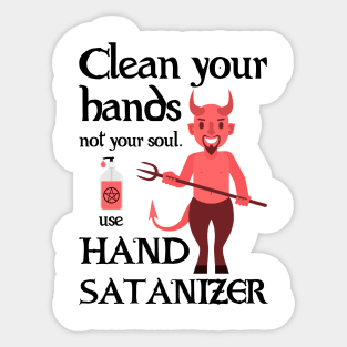 Use Hand Satanizer Sticker